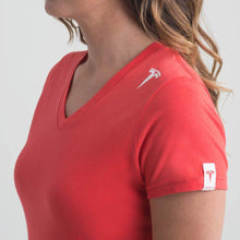 Load image into Gallery viewer, Women&#39;s Tesla Emblem V-Neck